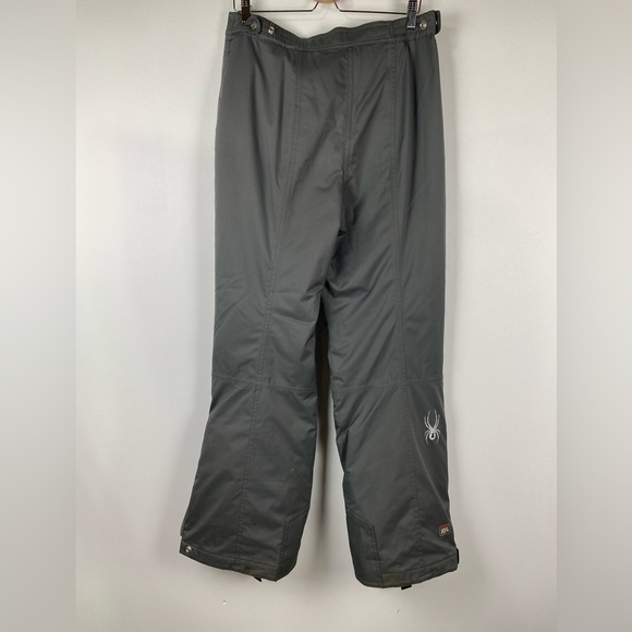 Spyder Gray Thinsulate XTL 10,000 Snowboard Ski Pants With Suspender, Size 16 - Picture 2 of 10